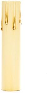 Upgradelights 6 Inch Ivory Fibre Drip Candle Cover Replacement