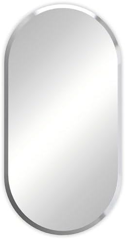 Artloge Frameless Oblong Wall Mirror 40x20 Inch