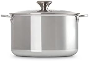 Le Creuset 7 Qt Stockpot Medium Tri-Ply Stainless Steel
