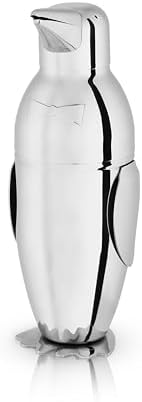 Viski Penguin Cocktail Shaker 17 oz Stainless Steel