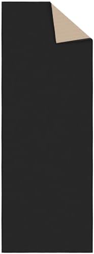 Ottomanson Hallway Runner Rug 22 x 6 Non-Slip Black