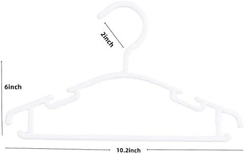 100 Pack White Baby Clothes Hangers for Newborn Storage
