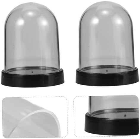 5pcs Mini Plastic Cloche Domes For Flowers And Crafts Display