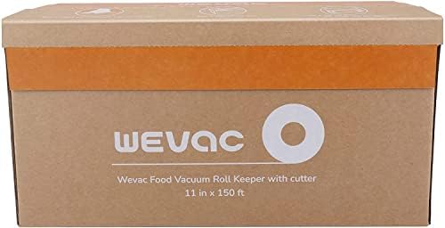 Wevac 11 x 150 Food Vacuum Seal Roll Keeper with Cutter
