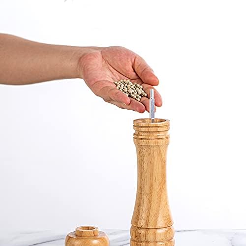 Wooden Pepper Grinder Mill 8 Inch Salt and Pepper Shaker