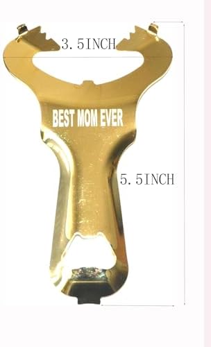Manual Can Opener Stainless Steel Multifunctional Jar Opener Best Mom Ever Golden