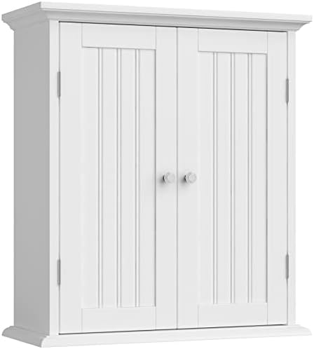 ChooChoo Bathroom Wall Cabinet with 2 Doors and Adjustable Shelves