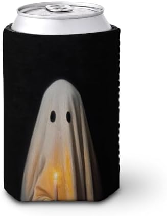 Cute Ghost Beer Can Cooler Sleeve Halloween Thermal Insulated Cup Cover