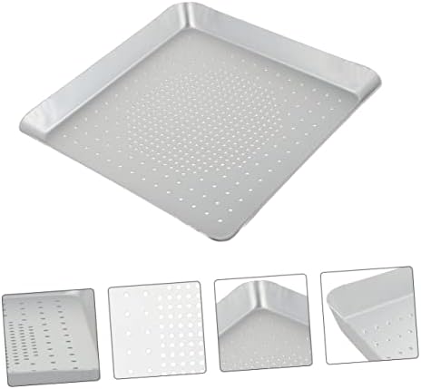 Stainless Steel Pizza Pan with Hole for Baking and Grilling