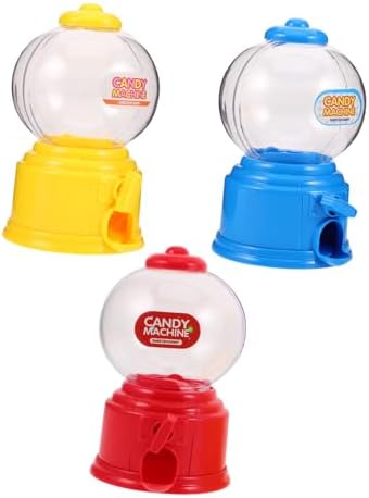 3pcs Mini Candy Dispenser Gumball Machines for Birthday Parties and Weddings