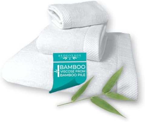 BedVoyage Luxury 3pc Bamboo Viscose Towel Set