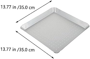 Stainless Steel Pizza Pan with Hole for Baking and Grilling