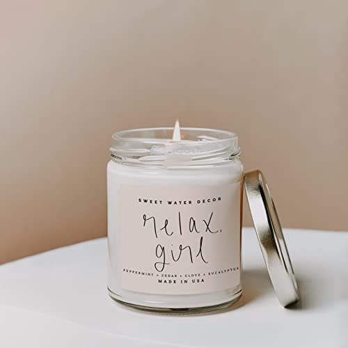 Sweet Water Decor Relax Girl Soy Wax Candle