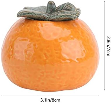 GRFIT Ceramic Tea Jar Orange Shape 1 Piece