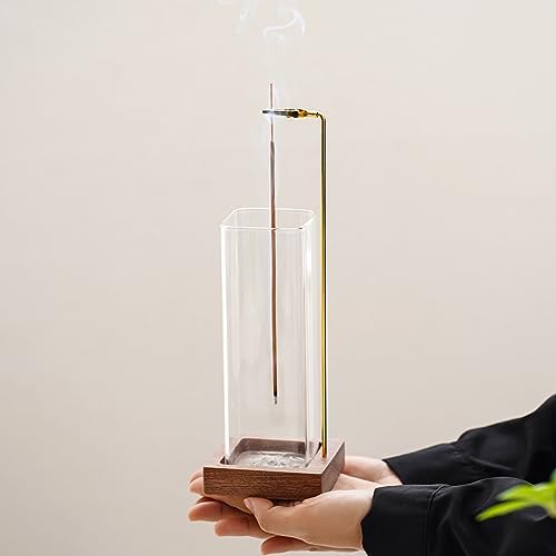 CEREMONY Incense Holder with Glass Ash Catcher and 20 Sticks