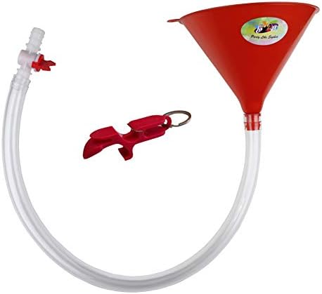 Beer Bong Funnel with Valve 25 Feet Long