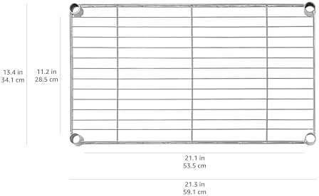Amazon Basics 4 Shelf Steel Wire Storage Rack Black 48 Inches