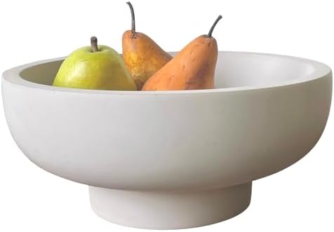 OAKOA Concrete Fruit Bowl for Kitchen Counter