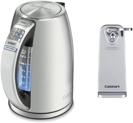 Cuisinart 17-Liter Electric Kettle with 6 Temperatures and Deluxe Can Opener