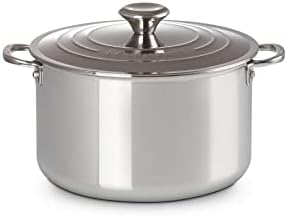 Le Creuset 7 Qt Stockpot Medium Tri-Ply Stainless Steel
