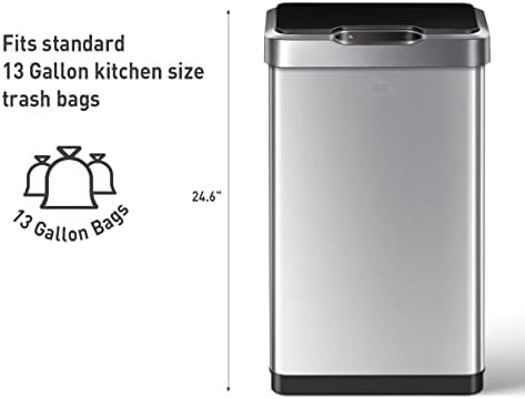 EKO Mirage-T 50 Liter Touchless Motion Sensor Trash Can