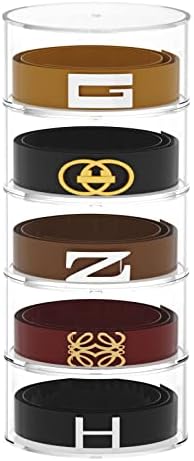 FEMELI Belt Organizer with 5 Layers and Acrylic Display Case
