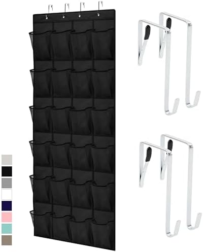 GORILLA GRIP Over the Door Shoe Organizer 24 Pockets