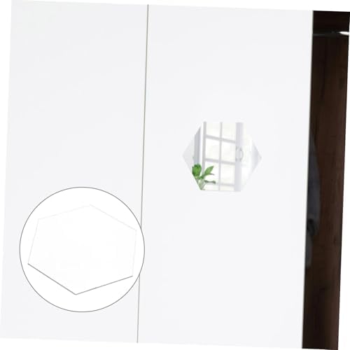 Cabilock Acrylic Hexagon Wall Mirror for Home Decor