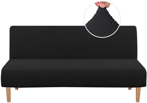 HVERSAILTEX Stretch Futon Slipcover Protector Black