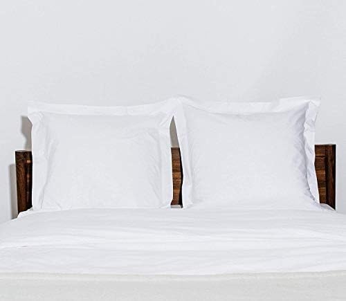 26x26 Euro Pillow Shams Set of 2 White 600 Thread Count
