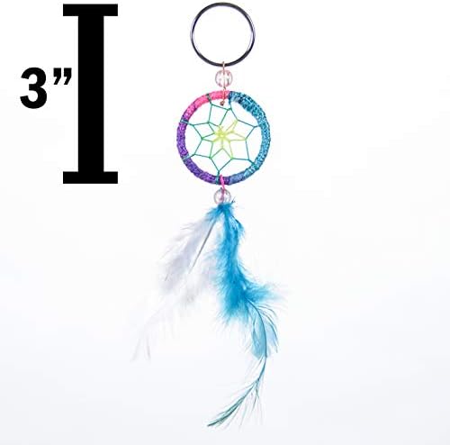 Rainbow Dream Catcher Key Chain Pack - 1 Dozen 1