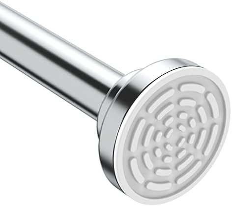 Ausemku Tension Shower Curtain Rod - 26-76 Inch Silver