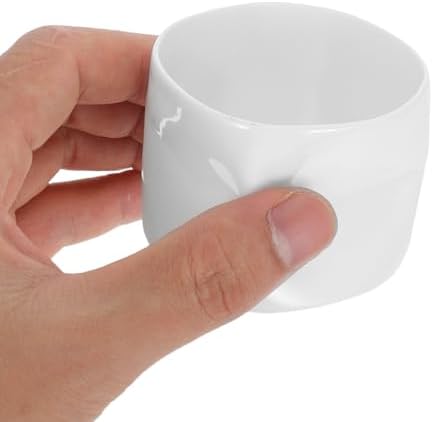 GLEAVI Mini Irregular Ceramic Teacup Candle Holder