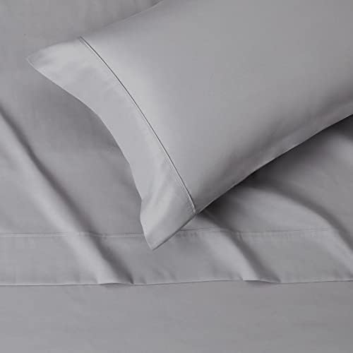 Amazon Basics 3 Piece Microfiber Bed Sheet Set Twin Dark Gray Wrinkle Free