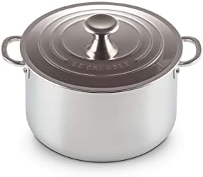 Le Creuset 7 Qt Stockpot Medium Tri-Ply Stainless Steel