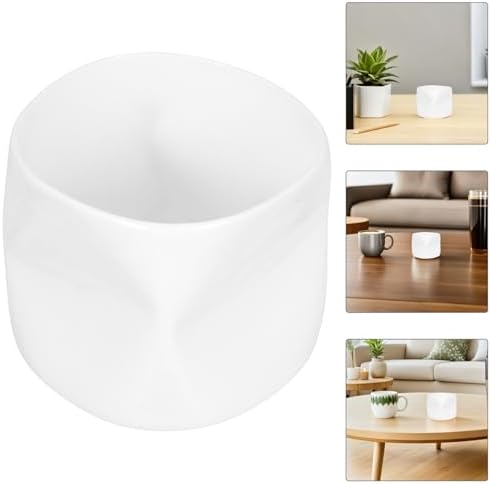 GLEAVI Mini Irregular Ceramic Teacup Candle Holder