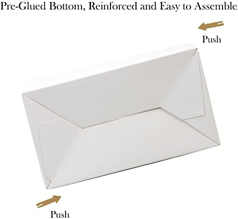 30-Pack White Party Favor Treat Boxes with Handles