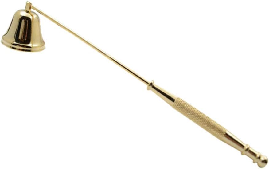 Gold Metal Candle Snuffer with Long Handle