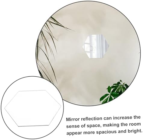 Cabilock Acrylic Hexagon Wall Mirror for Home Decor
