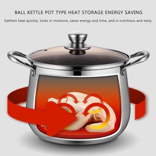SVRITE 109Qt Stainless Steel Stock Pot with Lid and Steamer Basket