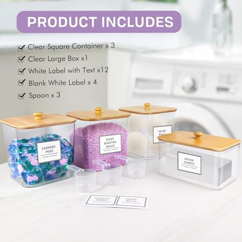 HomePekite 31 Pack Laundry Pods Container