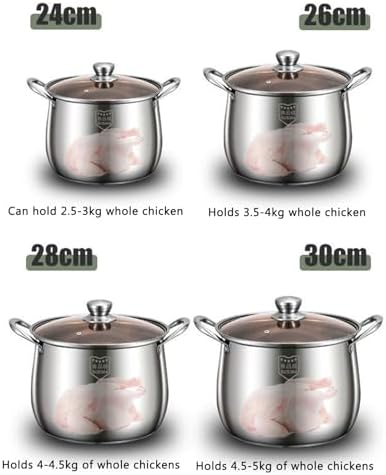 SVRITE 109Qt Stainless Steel Stock Pot with Lid and Steamer Basket