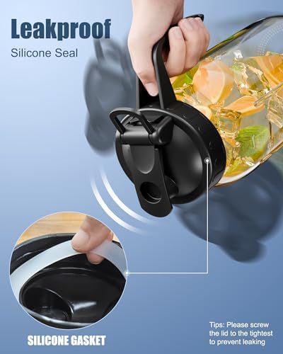 VA1KENE 4-Pack Mason Jar Pour Spout Lid Black