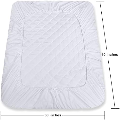Utopia Bedding Quilted Fitted Mattress Pad Queen