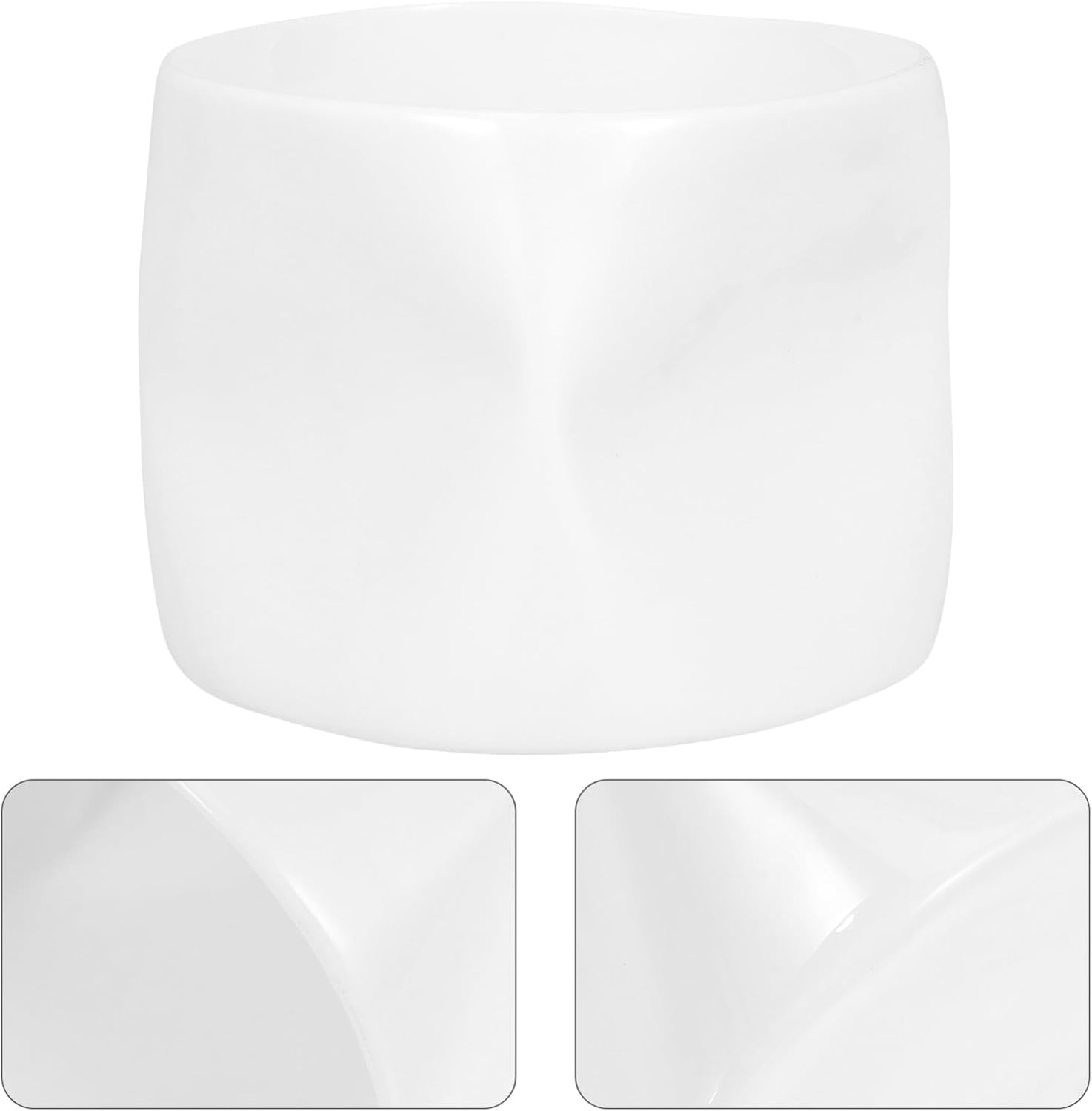 GLEAVI Mini Irregular Ceramic Teacup Candle Holder