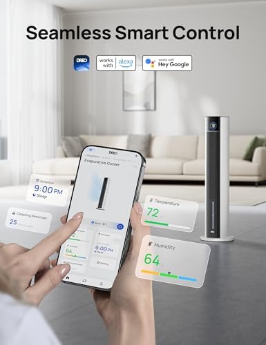 Dreo Evaporative Air Cooler with 4 Speeds and 4 Modes
