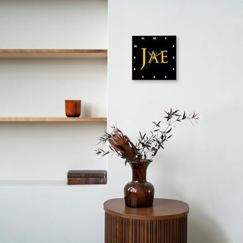 3dRose Wall Clock Silent - 13 Inch Baby Boy Name Design