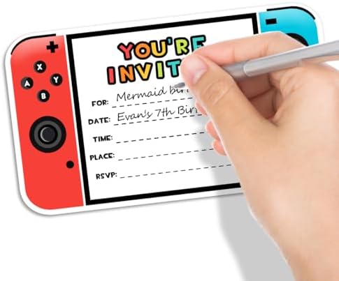 Yangmics Direct Video Game Party Invitations