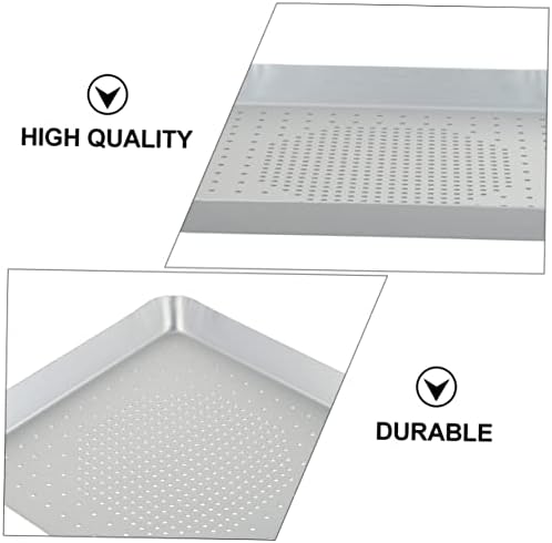 Stainless Steel Pizza Pan with Hole for Baking and Grilling