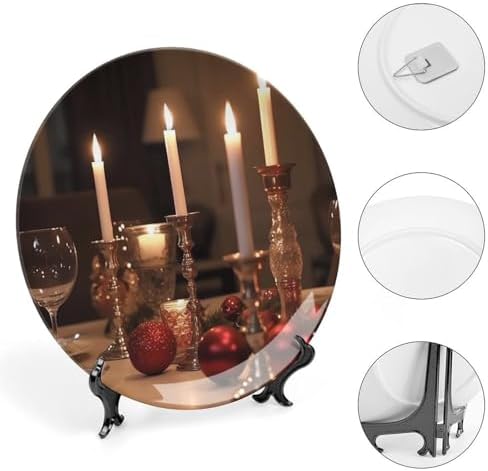 Ceramic Candle Holder Dining Plate Set 7inch